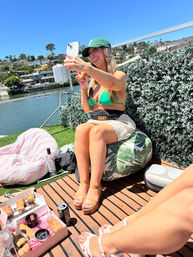 Iconic Pink BYOB Carousel Boat Experience with Upper Terrace, Carousel Horse Prop, and more image 28