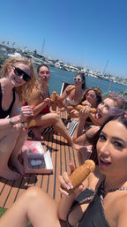 Iconic Pink BYOB Carousel Boat Experience with Upper Terrace, Carousel Horse Prop, and more image 27