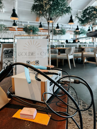 Goldie + Cy | Private Permanent Jewelry Party at Your Vacation Rental image 4