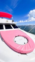 Pink Miami Yacht Rental The Barbie Yacht: 50ft Pink Maxum Yacht Charter image 10