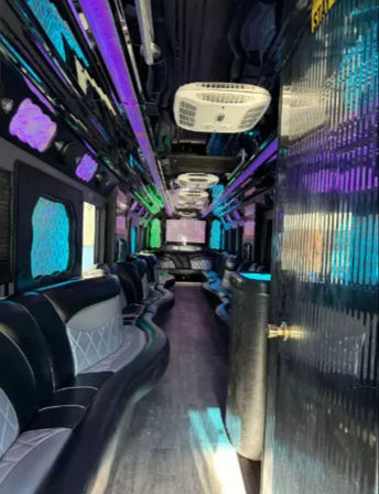 Immense Party Bus for 50 People with Bar, Laser Lights, LCD Screens & More image 6