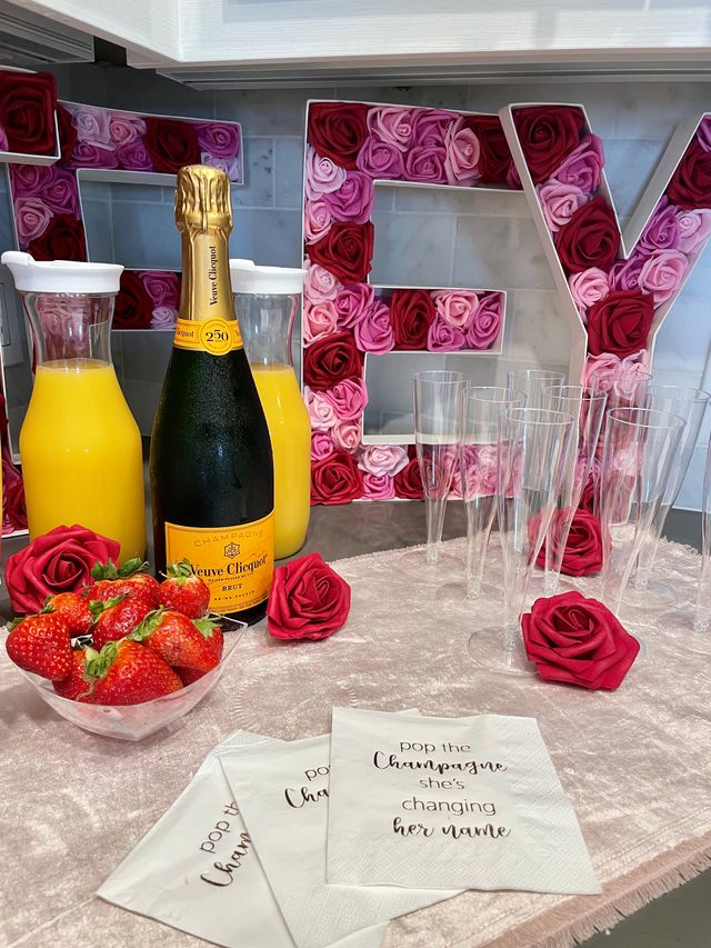 Boozy Mobile Mimosa Bar Set Up with Champagne, Custom Bar Sign, Juice and More image 2