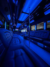 25-Passenger Party Bus Rental with Dance Poles, Bluetooth Audio & Driver as Directed (BYOB) image 6