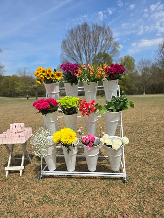 Luxurious Picnic Setup with Optional Flower Bar & Charcuterie Cart image 7