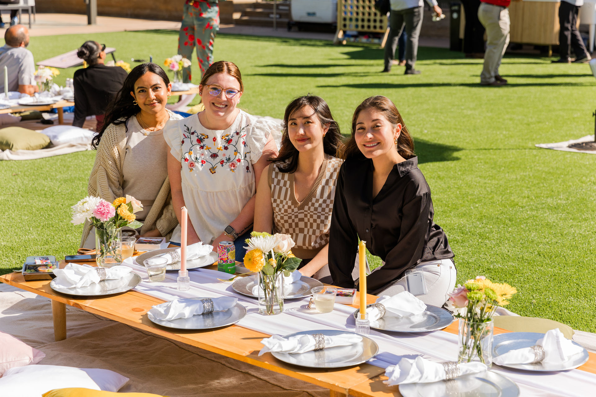 Luxurious Picnic Setup with Optional Flower Bar & Charcuterie Cart image 1