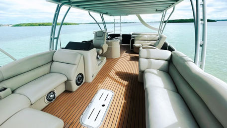 32ft "Fine Tooning" Double Decker Luxury Pontoon Boat image 4