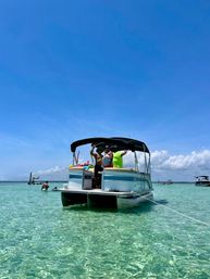 Private Crab Island Single Deck Pontoon Charter image 5
