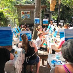 Sip and Paint Party:  Everyone Creates their Own Masterpiece image 14