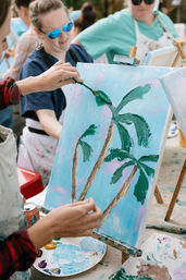 Sip and Paint Party:  Everyone Creates their Own Masterpiece image