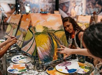 Sip and Paint Party:  Everyone Creates their Own Masterpiece image 10