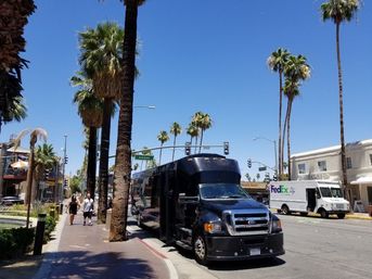 PARTY BUS VIP: Chauffeured Service / As Directed / LED Lights, Sound System, and Dancing Pole image 2