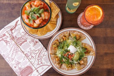 Family-Style Boozy Dining Fiesta at Rancho Lewis with Shrimp Cocktails, Queso Asado, Enchiladas, Fajitas and More image