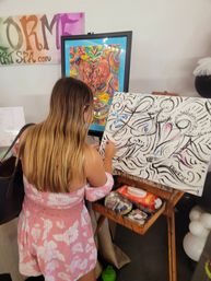 COLORME Custom Arts & Craft DIY Party: Ink Projects, Mosaics, Fabric Collage, Plastics Shrinking and More image 1