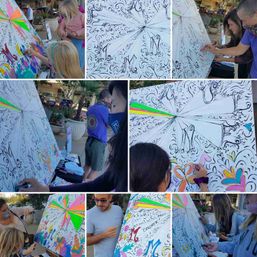 COLORME Custom Arts & Craft DIY Party: Ink Projects, Mosaics, Fabric Collage, Plastics Shrinking and More image 6