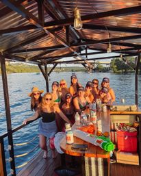 Floatin' Saloon BYOB Pontoon Party with Captains, Lily Pad, and YETI Cooler image 1