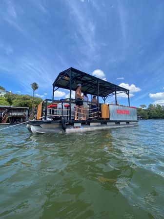 Floatin' Saloon BYOB Pontoon Party with Captains, Lily Pad, and YETI Cooler image 5