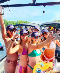 Floatin' Saloon BYOB Pontoon Party with Captains, Lily Pad, and YETI Cooler image 2
