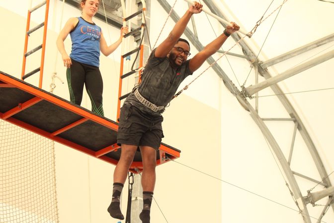 Exhilarating Private Flying Trapeze Party image 9