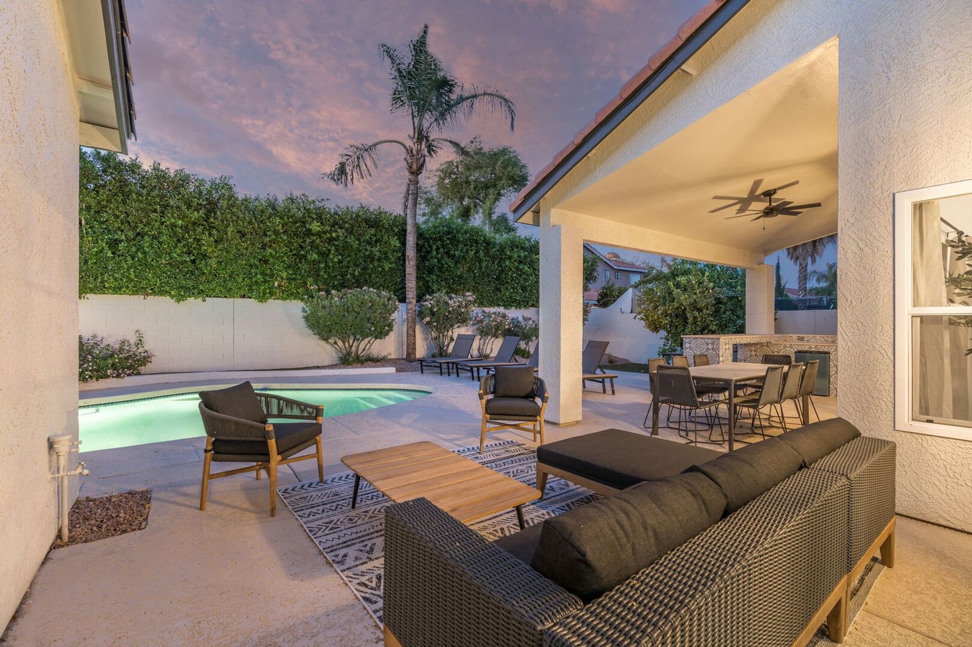 The Black Palm: Chic Desert Escape with Pool & Game Room image 1