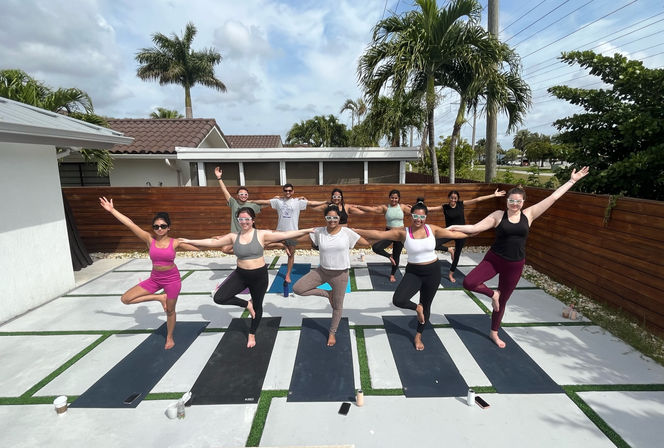 Bad Girls Yoga: Miami’s Namaste then Rosè Class, Yoga Mat, Rosé & Aromatherapy Included! image 19