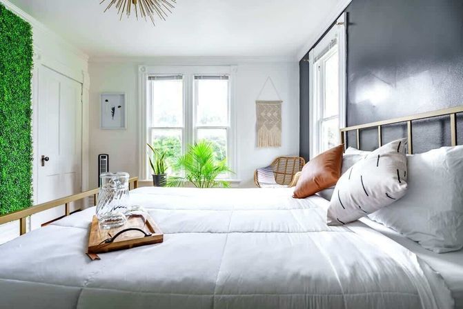 Jungle Fever: Designer Jungle-Inspired 3BR + Walk to Nightlife image 25