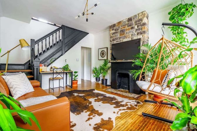 Jungle Fever: Designer Jungle-Inspired 3BR + Walk to Nightlife image 10
