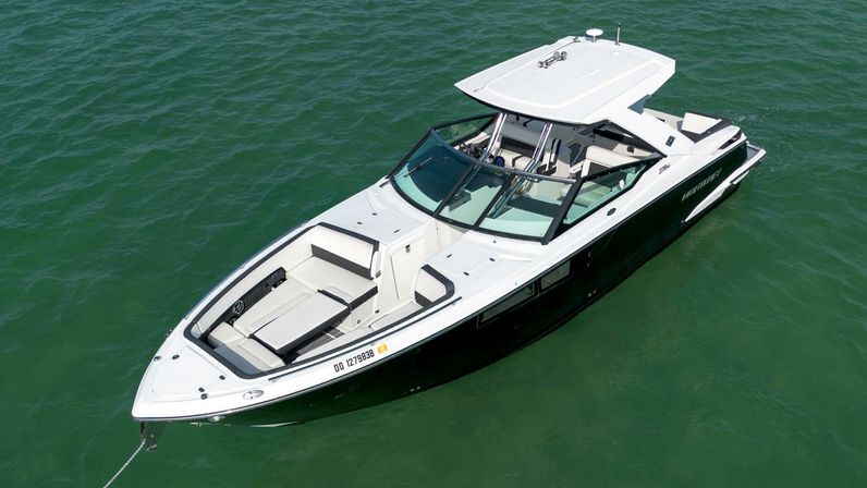 Luxury Yacht Party Rental on Lake Travis: 38' Monterey 378 with Captain, Aqua Lily Pad & More image 4