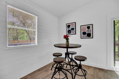 The Pink Haus: Luxe 3BR Retreat 1 Mile from Main Street with Firepit & Cozy Design image 23