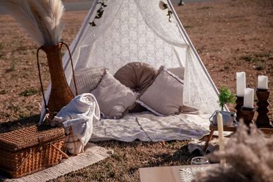 Luxury Picnic Party with Insta-Worthy Decorations, Balloon Garland and Tipee Tent image 9