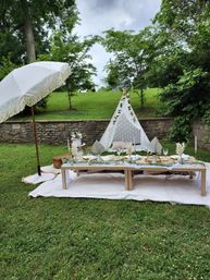 Luxury Picnic Party with Insta-Worthy Decorations, Balloon Garland and Tipee Tent image 6