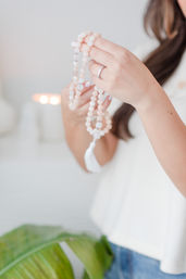 Malas, Mimosas & Manifesting: Mala Necklace Making Class & Guided Meditation image 3
