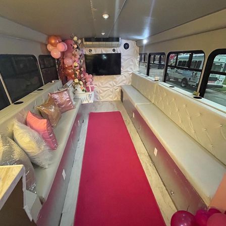 Pink Party Bus: Luxe Experience Photo Booth, Swing, Karaoke & More image 3