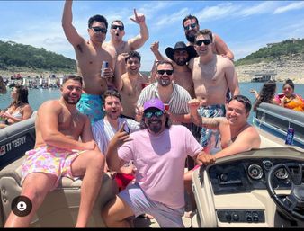 Pontoon Party at Devils Cove on "Sage": Double Decker Pontoon with BYOB, Captain & Waterslide image 14