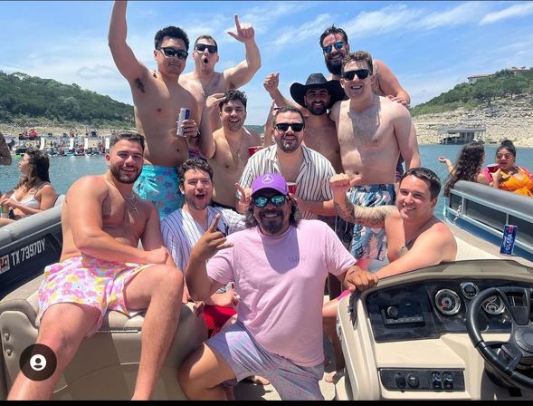 Pontoon Party at Devils Cove on "Sage": Double Decker Pontoon with BYOB, Captain & Waterslide image 14