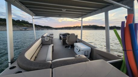 Pontoon Party at Devils Cove on "Sage": Double Decker Pontoon with BYOB, Captain & Waterslide image 9