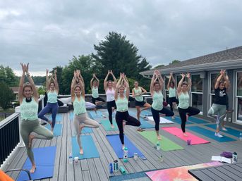 Private Yoga Class with Custom Playlists, Mimosa Add-Ons, and Cold Lavender Eye Towels image 3