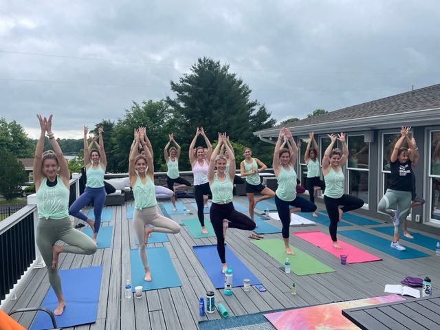 Custom Yoga Class with Fun Playlists, Mimosa Add-Ons, and Cold Lavender Eye Towels image 2