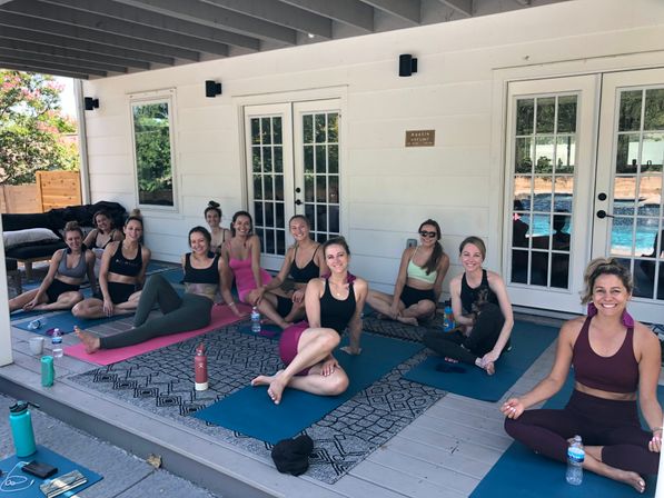 Private Yoga Class with Custom Playlists, Mimosa Add-Ons, and Cold Lavender Eye Towels image 7