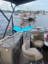 BYOB Aqua Patio Luxury Pontoon Sandbar Party Boat image 9