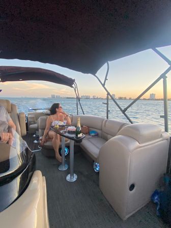 BYOB Aqua Patio Luxury Pontoon Sandbar Party Boat image 7