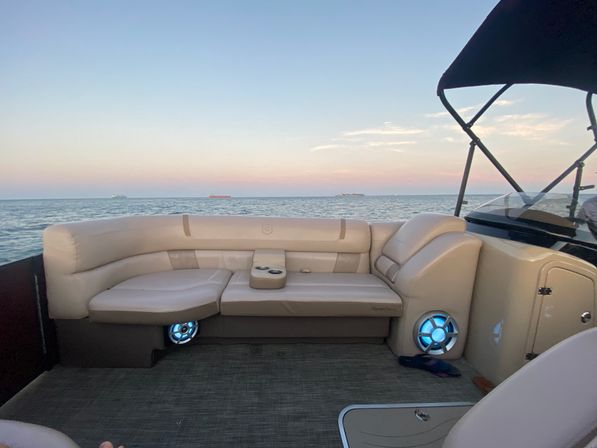 BYOB Aqua Patio Luxury Pontoon Sandbar Party Boat image 14