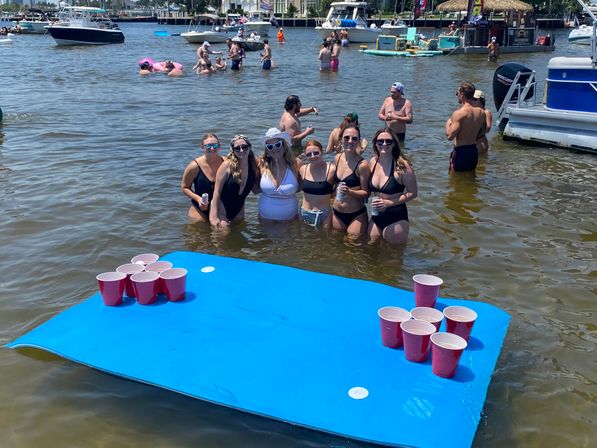 BYOB Aqua Patio Luxury Pontoon Sandbar Party Boat image 5