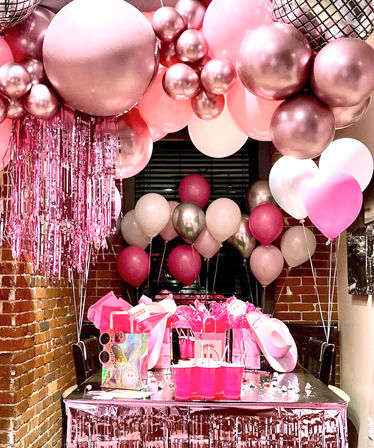 Queens of Extra Party Decoration Setup: Balloon Walls, Decor Setup, and Bounce Houses from Boro Babe Events image 9