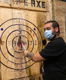 Swing & Sip: Unleash Your Inner Lumberjack at Axe Throwing Party image 8