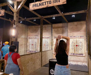 Swing & Sip: Unleash Your Inner Lumberjack at Axe Throwing Party image 2