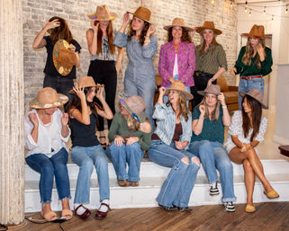 Custom Bride & Bridesmaid Hat Painting Party image 3