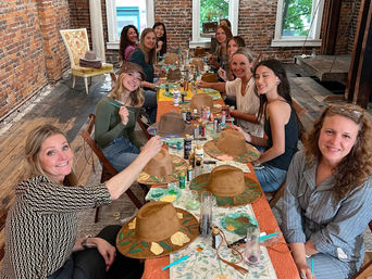 Custom Bride & Bridesmaid Hat Painting Party image 4