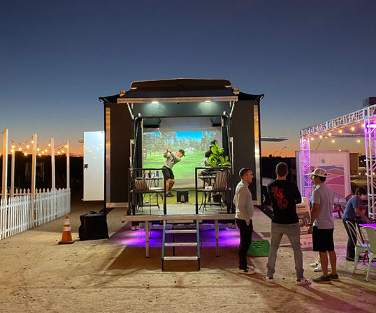 Book a Mobile Golf Simulator for the Ultimate Party Experience – Perfect for Group Celebrations! image 1