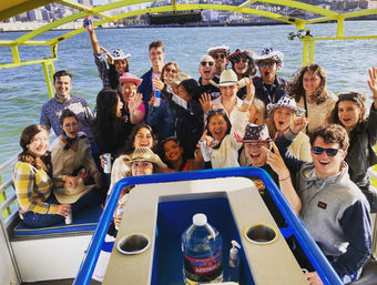 Explore San Francisco on a Pedal-Powered Party Pontoon Boat image