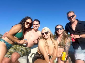 Double-Decker Party Pontoon with Captain: Sip, Jump, Slide & Dance image 3